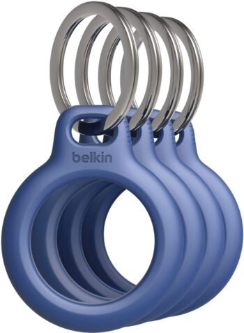 Belkin - Secure holder with Key Ring, Scratch Resistant, Protective AirTag Keychain for Apple AirTag